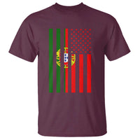 Portuguese Flag T Shirt Vintage USA Flag Portugal Pride Gifts - Wonder Print Shop