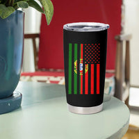 Portuguese Flag Tumbler Cup Vintage USA Flag Portugal Pride Gifts - Wonder Print Shop