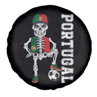 Portugal Soccer Spare Tire Cover Skeleton Portuguese Flag Futebol Football Player - Wonder Print Shop
