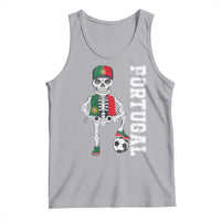 Portugal Soccer Tank Top Skeleton Portuguese Flag Futebol Football Player - Wonder Print Shop