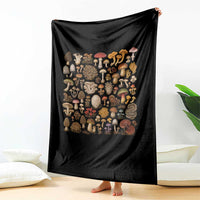 Mushroom Lovers Throw Blanket Mycology Fungi Foraging Mushroom Whisperer