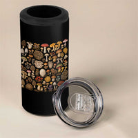 Mushroom Lovers 4 in 1 Can Cooler Tumbler Mycology Fungi Foraging Mushroom Whisperer