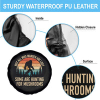 Bigfoot Mushroom Lovers Spare Tire Cover Retro Sasquatch Fungi Morel Mushroom