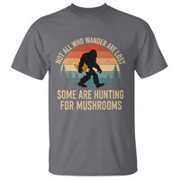 Bigfoot Mushroom Lovers T Shirt Retro Sasquatch Fungi Morel Mushroom
