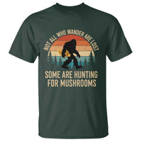 Bigfoot Mushroom Lovers T Shirt Retro Sasquatch Fungi Morel Mushroom
