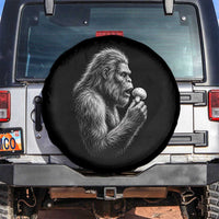 Bigfoot Mushroom Spare Tire Cover Vintage Sasquatch Art Mystical Nature Lover Retro