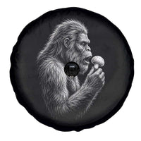 Bigfoot Mushroom Spare Tire Cover Vintage Sasquatch Art Mystical Nature Lover Retro