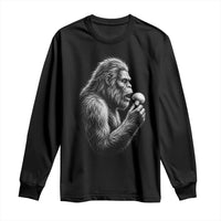 Bigfoot Mushroom Long Sleeve Shirt Vintage Sasquatch Art Mystical Nature Lover Retro