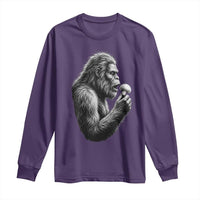 Bigfoot Mushroom Long Sleeve Shirt Vintage Sasquatch Art Mystical Nature Lover Retro
