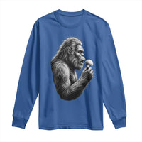 Bigfoot Mushroom Long Sleeve Shirt Vintage Sasquatch Art Mystical Nature Lover Retro