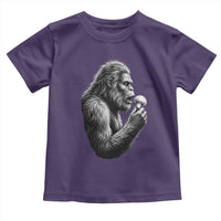 Bigfoot Mushroom Toddler T Shirt Vintage Sasquatch Art Mystical Nature Lover Retro