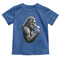Bigfoot Mushroom Toddler T Shirt Vintage Sasquatch Art Mystical Nature Lover Retro