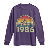 40th Birthday Long Sleeve Shirt Vintage 1986 Weird Being the Same Age as Old People 40 Year Old Gift