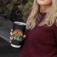 40th Birthday Tumbler Cup Vintage 1986 Weird Being the Same Age as Old People 40 Year Old Gift