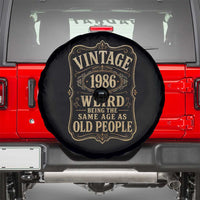 40th Birthday Spare Tire Cover Vintage 40yr 1986 40 Year Old Gift Weird Being the Same Age as Old People