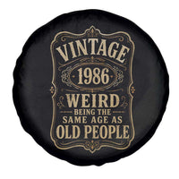 40th Birthday Spare Tire Cover Vintage 40yr 1986 40 Year Old Gift Weird Being the Same Age as Old People