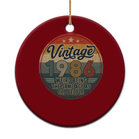 Vintage 1986 40th Birthday Ceramic Ornament 40 Year Old Gift Weird Being the Same Age as Old People