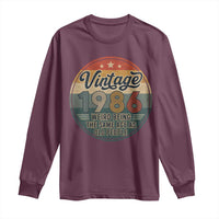 Vintage 1986 40th Birthday Long Sleeve Shirt 40 Year Old Gift Weird Being the Same Age as Old People