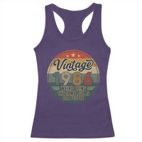 Vintage 1986 40th Birthday Racerback Tank Top 40 Year Old Gift Weird Being the Same Age as Old People