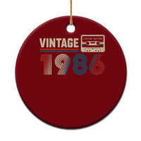 Vintage 1986 40th Birthday Gifts Ceramic Ornament 40 Year Old Favors