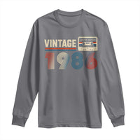 Vintage 1986 40th Birthday Gifts Long Sleeve Shirt 40 Year Old Favors