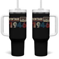 Vintage 1946 80th Birthday Gifts Tumbler With Handle 80 Year Old Favors
