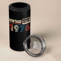 Vintage 1976 50th Birthday Gifts 4 in 1 Can Cooler Tumbler 50 Year Old Favors