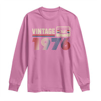 Vintage 1976 50th Birthday Gifts Long Sleeve Shirt 50 Year Old Favors