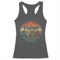Vintage 1956 70th Birthday Racerback Tank Top 70 Year Old Gift Weird Being the Same Age as Old People