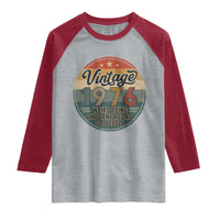 Vintage 1976 50th Birthday Raglan Shirt 50 Year Old Gift Weird Being the Same Age as Old People