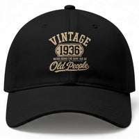 90th Birthday Baseball Cap Vintage 1936 90 Year Old Gift Weird Being the Same Age as Old People