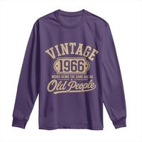 60th Birthday Long Sleeve Shirt Vintage 1966 60 Year Old Gift Weird Being the Same Age as Old People