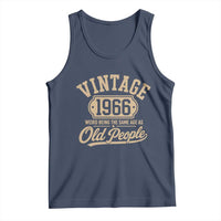 60th Birthday Tank Top Vintage 1966 60 Year Old Gift Weird Being the Same Age as Old People