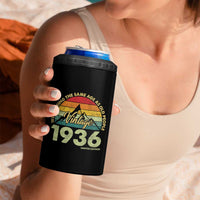 90th Birthday 4 in 1 Can Cooler Tumbler Vintage 1936 Weird Being the Same Age as Old People 90 Year Old Gift