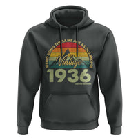 90th Birthday Hoodie Vintage 1936 Weird Being the Same Age as Old People 90 Year Old Gift