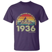 90th Birthday T Shirt Vintage 1936 Weird Being the Same Age as Old People 90 Year Old Gift