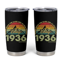 90th Birthday Tumbler Cup Vintage 1936 Weird Being the Same Age as Old People 90 Year Old Gift