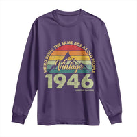 80th Birthday Long Sleeve Shirt Vintage 1946 Weird Being the Same Age as Old People 80 Year Old Gift