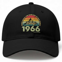60th Birthday Baseball Cap Vintage 1966 Weird Being the Same Age as Old People 60 Year Old Gift