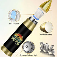 50th Birthday Bullet Tumbler Vintage 1976 Weird Being the Same Age as Old People 50 Year Old Gift