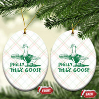 Philly Goose Ceramic Ornament Funny Philadelphia Fan Silly Gooses - Wonder Print Shop