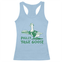 Philly Goose Racerback Tank Top Funny Philadelphia Fan Silly Gooses - Wonder Print Shop