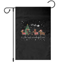 Dachshund Christmas Garden Flag Funny Weiner Dog Lovers Its The Most Wienderful Time - Wonder Print Shop