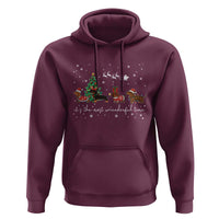 Dachshund Christmas Hoodie Funny Weiner Dog Lovers Its The Most Wienderful Time - Wonder Print Shop