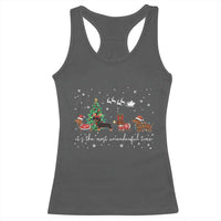 Dachshund Christmas Racerback Tank Top Funny Weiner Dog Lovers Its The Most Wienderful Time - Wonder Print Shop