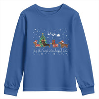 Dachshund Christmas Youth Sweatshirt Funny Weiner Dog Lovers Its The Most Wienderful Time - Wonder Print Shop