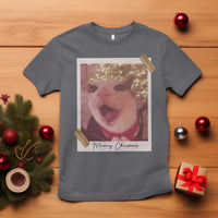 Meowy Christmas T Shirt Funny Cat Lovers Xmas Vintage Photo - Wonder Print Shop