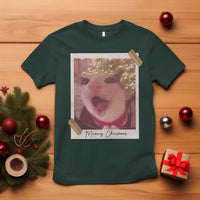 Meowy Christmas T Shirt Funny Cat Lovers Xmas Vintage Photo - Wonder Print Shop