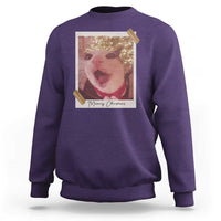 Meowy Christmas Sweatshirt Funny Cat Lovers Xmas Vintage Photo - Wonder Print Shop