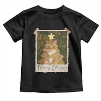 Meowy Christmas Toddler T Shirt Funny Cat Xmas Tree Retro Vintage Photo - Wonder Print Shop
